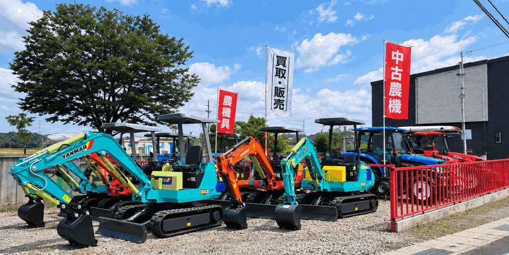 KenkiBookショールームに展示されているミニユンボ